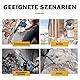 Fliesenmeißel, 2 tlg Fliesenmeißel SDS plus, Flachmeißel SDS Plus 280 x 100 mm, 250 x 40 mm, SDS Plus Meißel Spatmeißel für Fliesen, Beton, Naturstein, Fliesenkleber, Mauerwerk