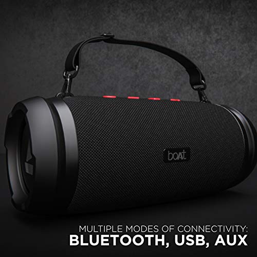 Image of boAt Stone 1500 40W Portable Wireless Speaker with Roaring Sound, Dual EQs, Type-C Charging, Up to 8H Playback & IPX6 Water & Splash Resistance (Active Black)