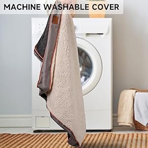 Washable-Extra-Large-Dog-Bed-Covers-Soft-Plush-Replacement-Waterproof-Dog-Bed-Liner-Pet-Bed-Cover-with-zipper-41x27x3-Inches-Light-Grey-Cover-Only - Cucciolini Doodles   Washable-Extra-Large-Dog-Bed-Covers-Soft-Plush-Replacement-Waterproof-Dog-Bed-Liner-Pet-Bed-Cover-with-zipper-41x27x3-Inches-Light-Grey-Cover-Only
