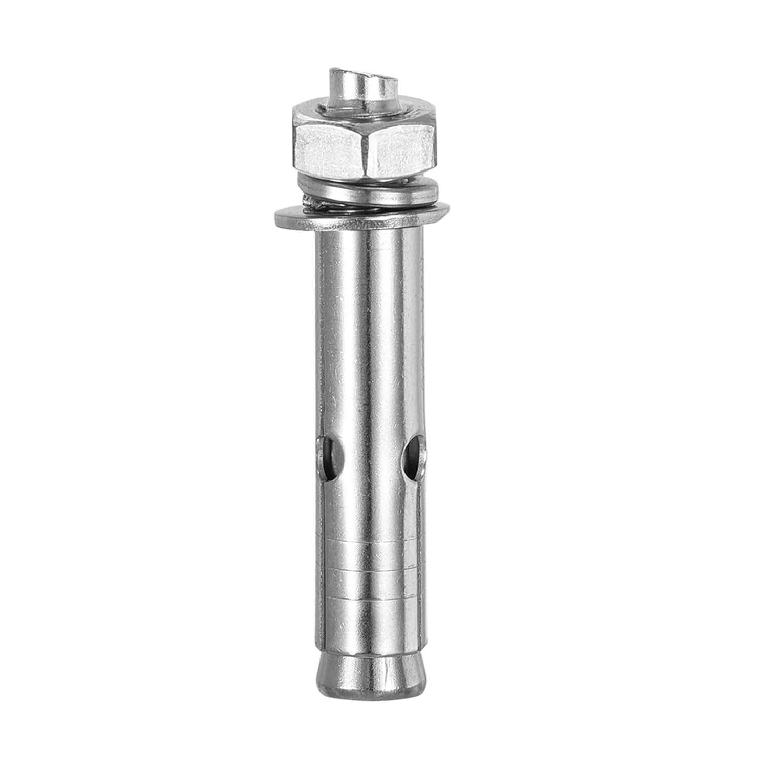 DTGN M10 x 70 Expansion Bolts - 30Pack- Good for Concrete Dry Brick Block Walls - 304 Stainless Steel - Silver