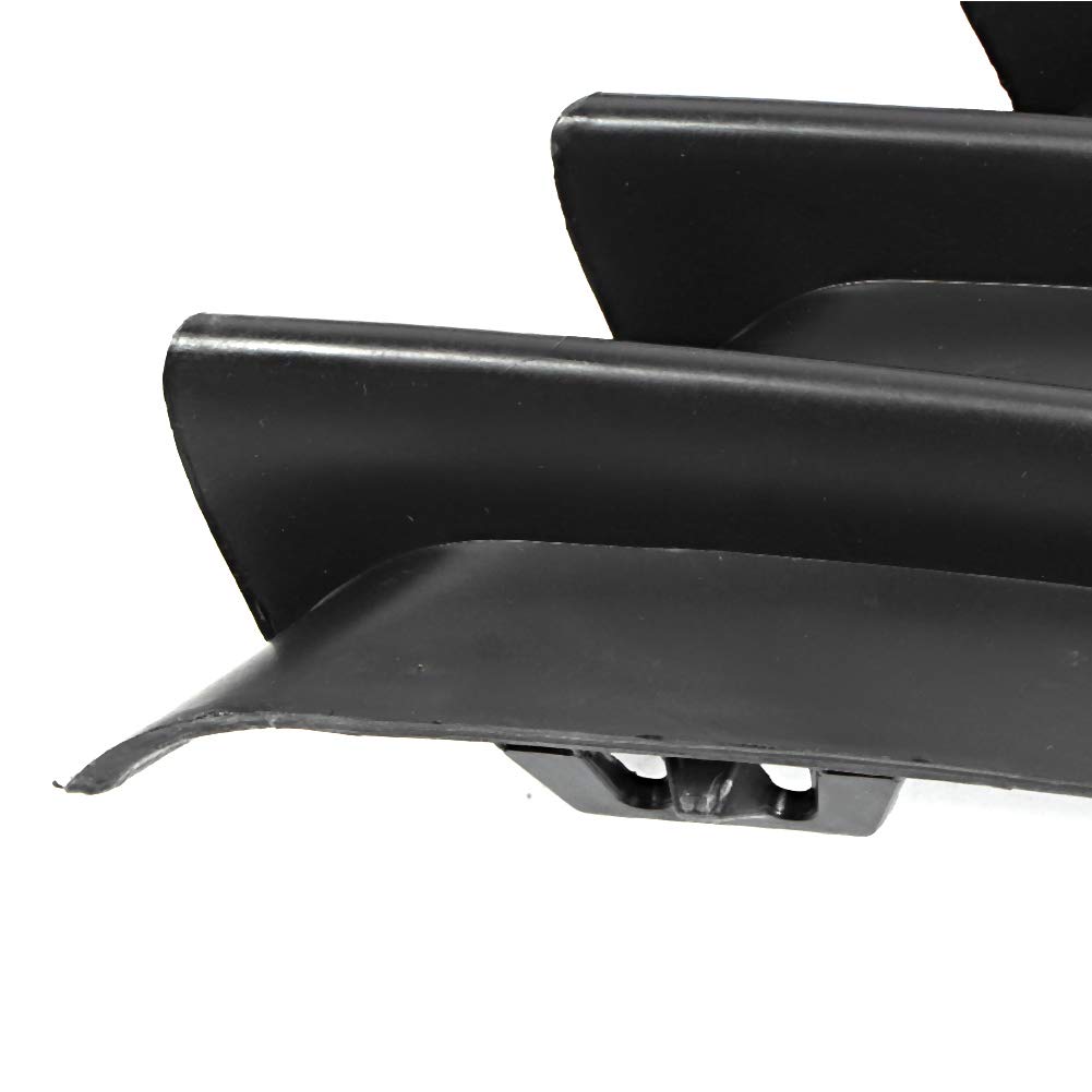 OUKENS Couvercle antibrouillard, paire de garniture de calandre antibrouillard pare-chocs avant de couleur noire pour Citroen C4 2004-2007