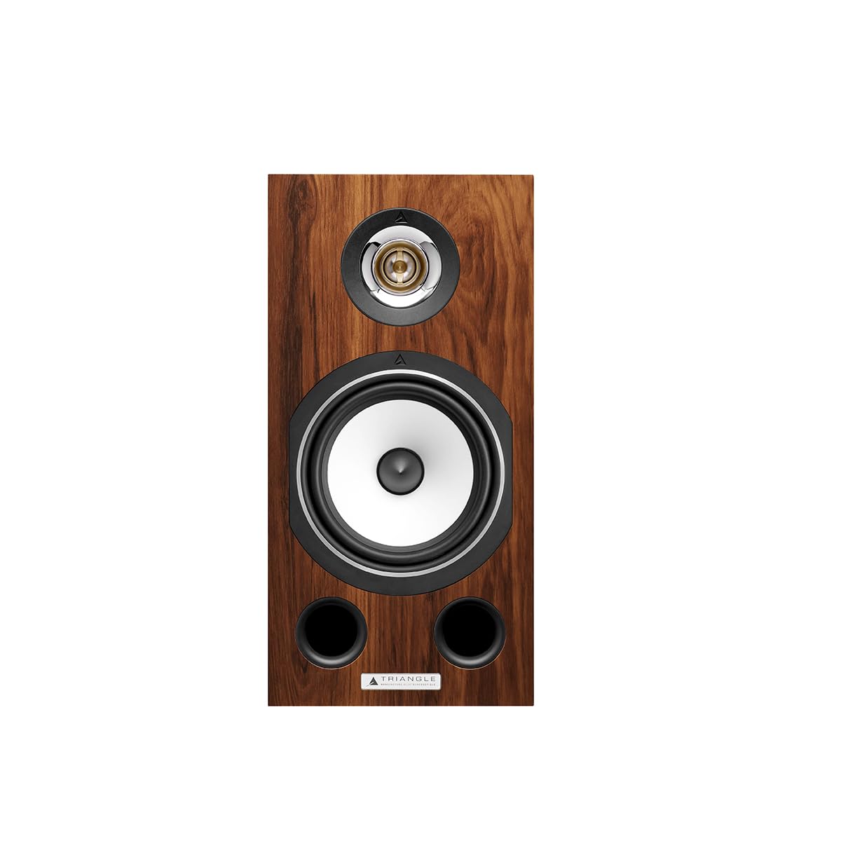TRIANGLE – Hi-Fi-Regallautsprecher Comète EZ – Belastbarkeit 80 W – Wirkungsgrad 89 dB/W/m – Vielseitig für Musik und Heimkino – 200 x 400 x 324 mm – Teak (Paar)