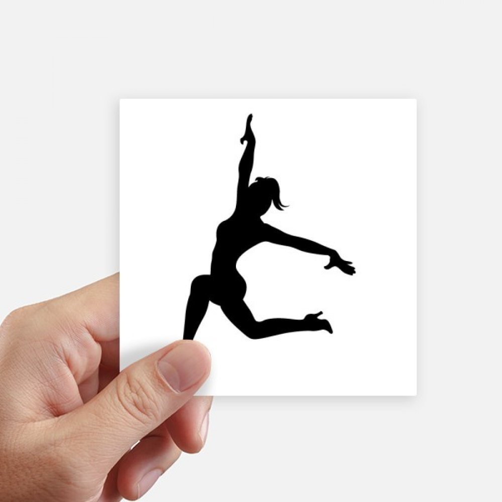 Stickers silhouette danse carrée 10cm DIYthinker pour masquer les rayures de valise et PC