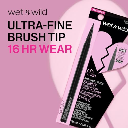 Wet N Wild 1115530 Mega Last Breakup Proof Liquid Eyeliner - Ultra-Fine Brush, Waterproof thumb #1