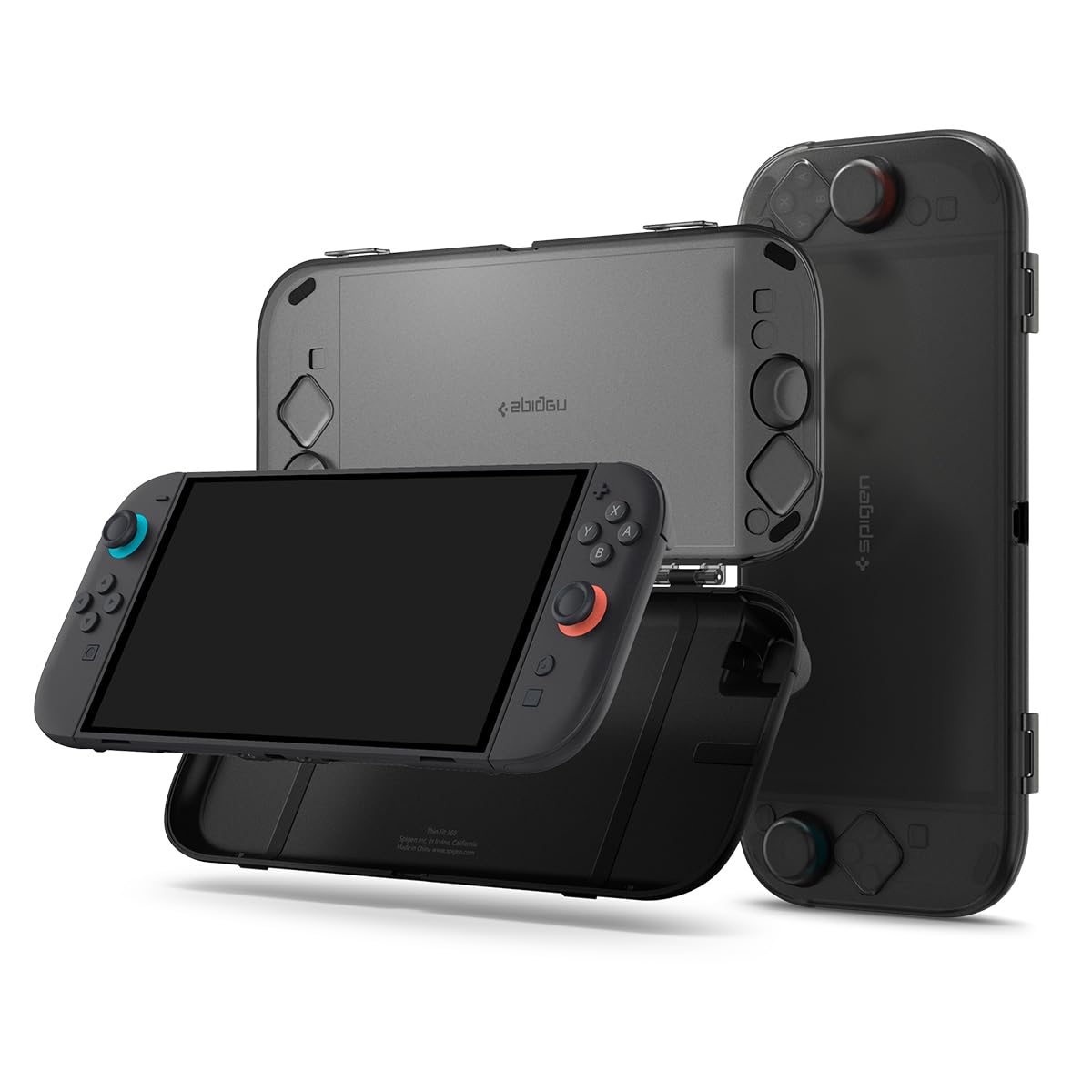 Spigen Switch 2専用 (2025年) 全面保護ケース スリム設計 薄型 傷防止 軽量 簡単な持ち運び シン・フィット360 ACS10487 (ブラック)