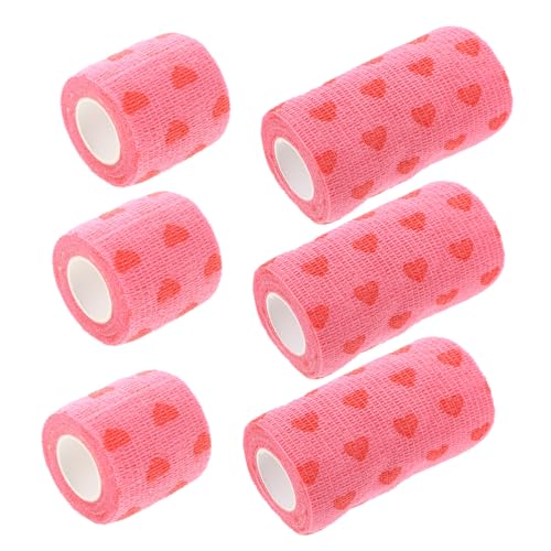 FOMIYES Self-Adhesive Tapes for Wounds Breathable Love Bandage Elastic Wrap for Sports Round Spot Bandages for Arms
