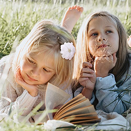 Cinaci 24 Pack Colorful Chiffon Rose Daisy Flower Hair Bows Fully Lined Alligator Hair Clips Handmade Soft Floral Small Hair Barrette Hair Pin Accessories For Baby Girls Newborns Infants Toddlers Kids thumb #2