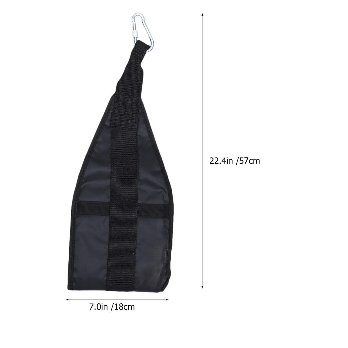 Sling Straps Trainingsgürtel aus Strapazierfähigem Nylon mit Edelstahlhaken Bauchmuskel Trainingsgurt zum Aufhängen an Klimmzugstangen Schwarz für Krafttraining und Muskelaufbau