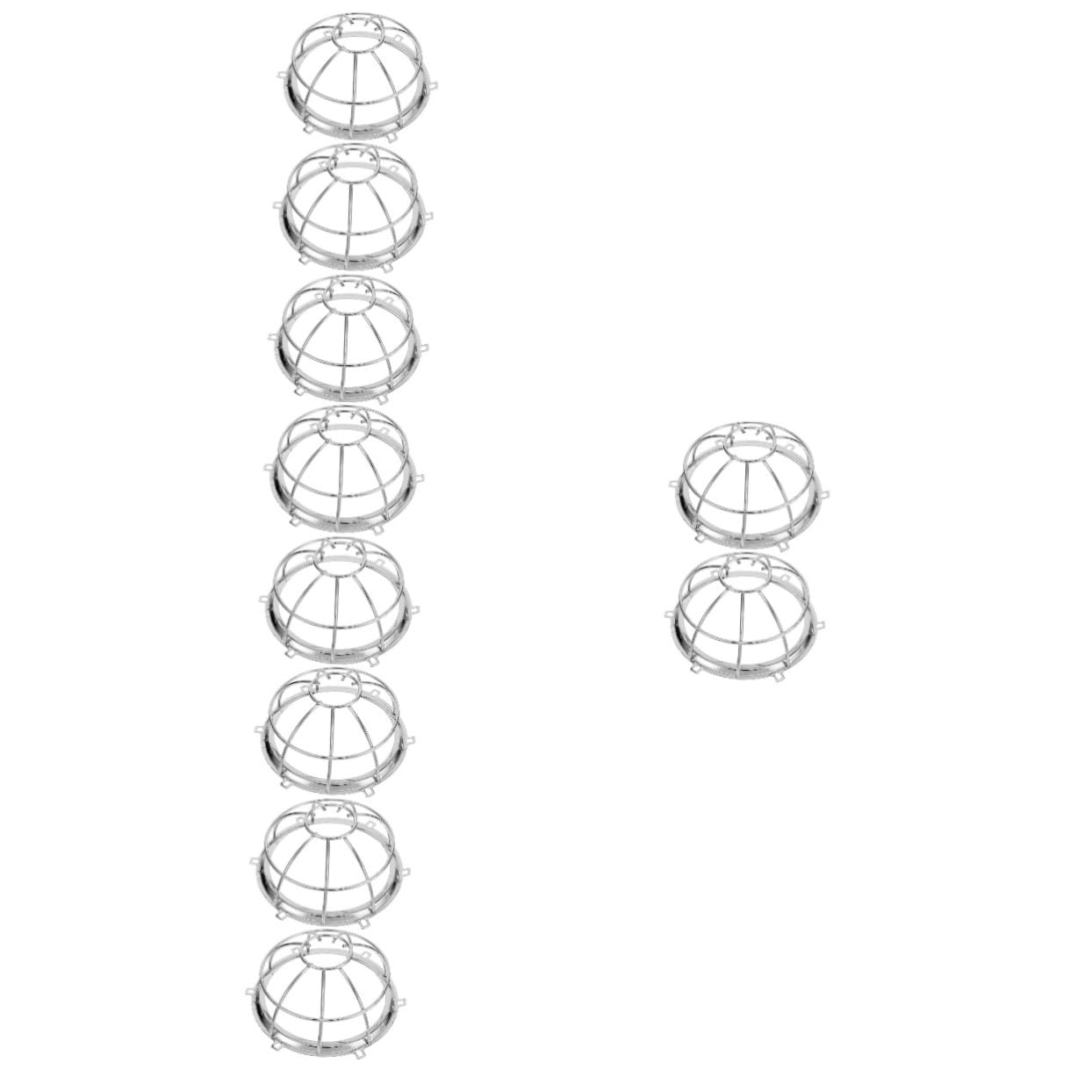 WOONEKY 10 Piezas Protector para Sensor de Detector de Humo y Sprinkler Transparente de Hierro Resistente Antipolvo y Fácil Instalación para Uso Garajes Hoteles y Restaurantes