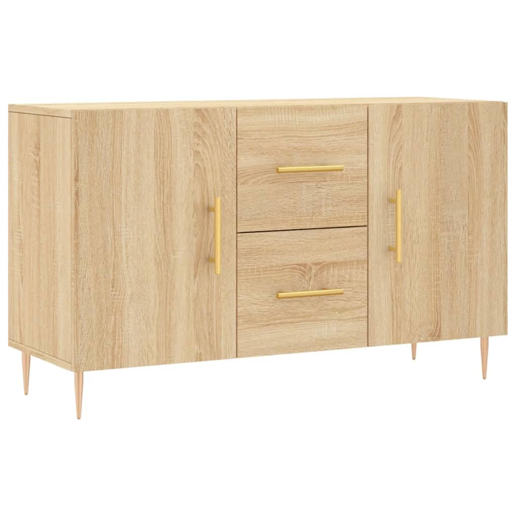 vidaXL Sideboard Console in Sonoma Oak - Engineered Wood - Modern Design with Ample Storage -180 cm