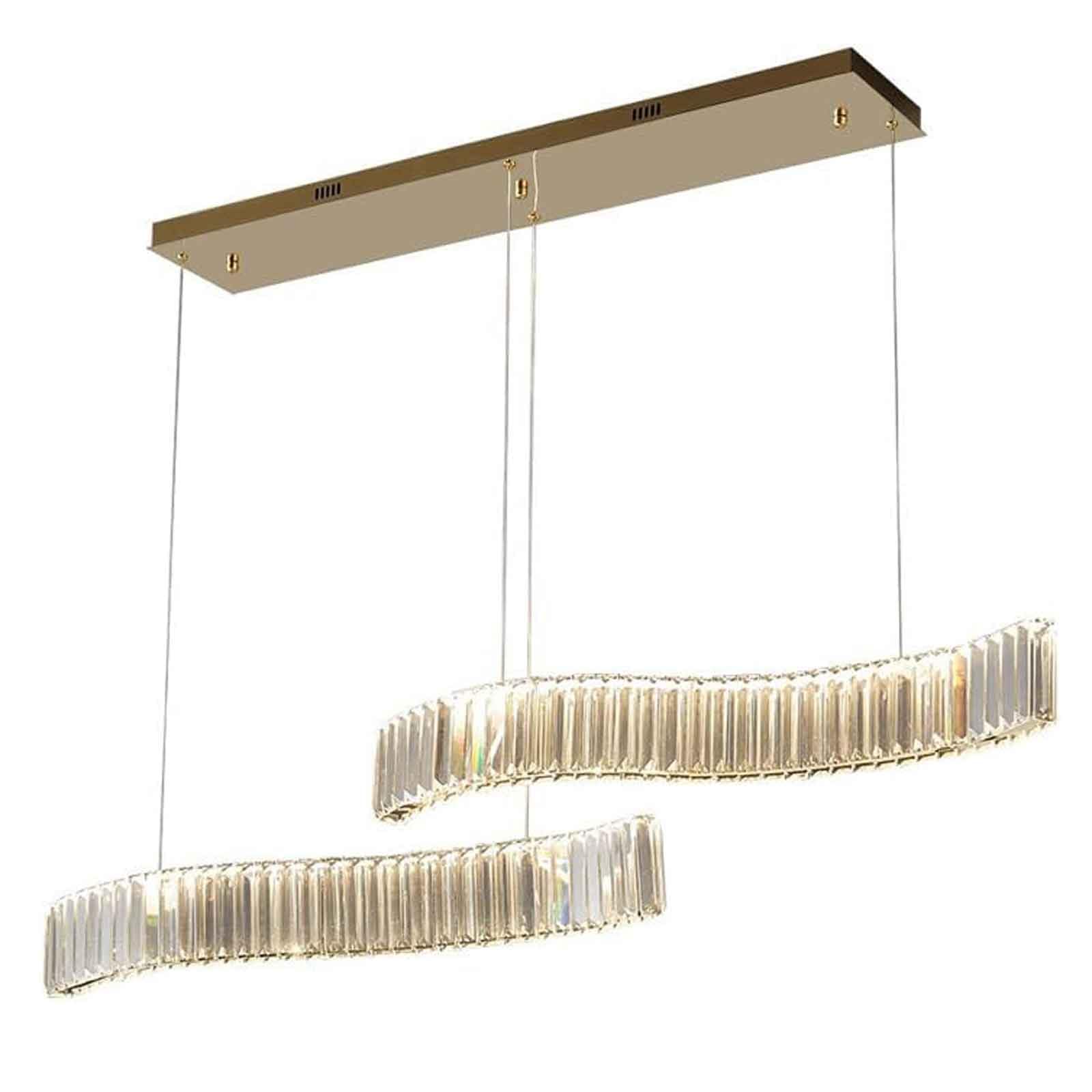 ISCBAFYX Lámpara Colgante de Cristal K9 de Lujo posmoderno para Comedor, Bar, candelabros LED, Bloque Creativo, lámpara Colgante Personalizada para el hogar, iluminación de vestidor de balcón de