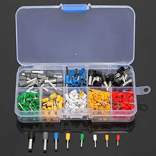 Terminales, AWG 22-10 con aislamiento del cable Borne de contacto Fin Ferrules del kit de cable de cobre prensado del conector para un crimpeado preciso