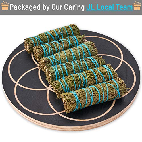 JL Local 6 Cedar Sage Bundles 4 Inch | Sage Smudge Sticks for Smoke Cleansing, Smudging & Home Cleansing | Sage Smudge Kit… - Thumbnail 4