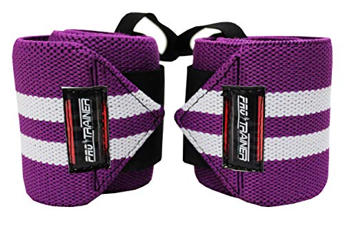 Munhequeira Profissional Crossfit Powerlifting Lpo Pulso (PRETO COM BRANCO)