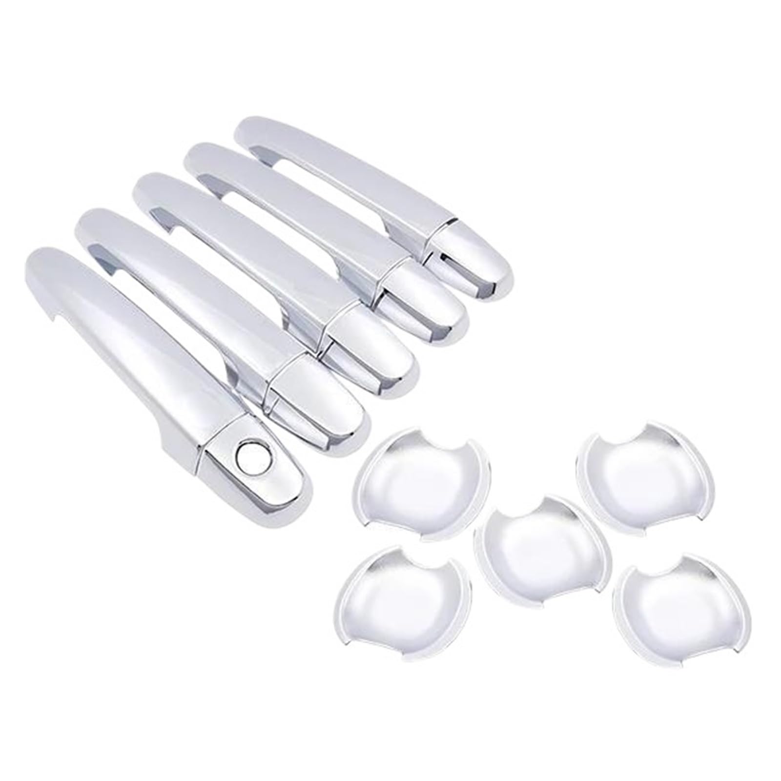Atgcbcauf Handlebowl 3 Buttons Chrome Car Door Handle Cover Trim Cap For Toyota Rav4 Xa30 2006 2007 2008 2009 2010 2011 2012 Car Exterior Door Handles