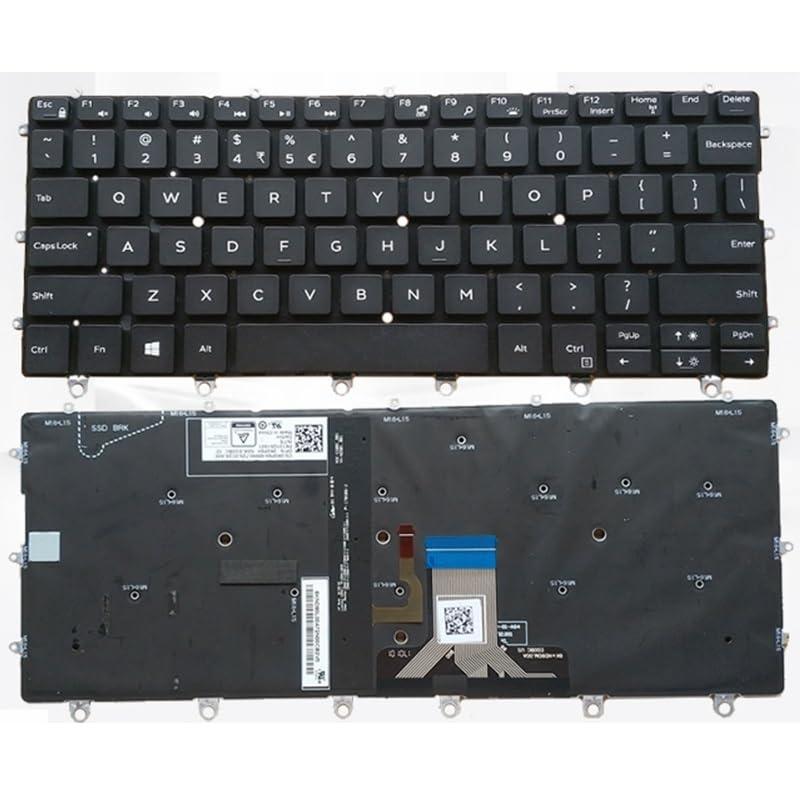 Części do laptopów Angielska klawiatura do laptopa DELL do XPS 13 9365 P71G 0WPCF9 PK131QS1A00