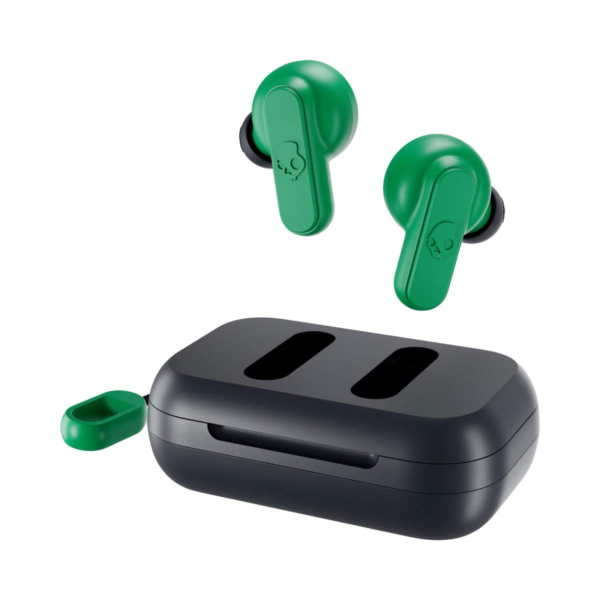 Skullcandy Dime Écouteurs Intra-Auriculaires sans Fil, Autonomie 12 h, Microphone, Compatibles iPhone + Android + Appareils Bluetooth - Bleu/Vert
