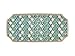 Maxwell & Williams - Plat de Service en Porcelaine, Collection Teas & C's Kasbah, Modèle HV0125, 25 x 11.5 cm - Couleur Vert Menthe et Or