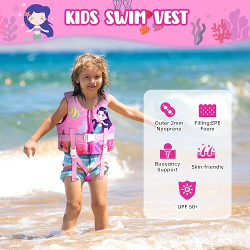 Swim Vest for Toddlers Aged 2-10 Years/22-88lbs
