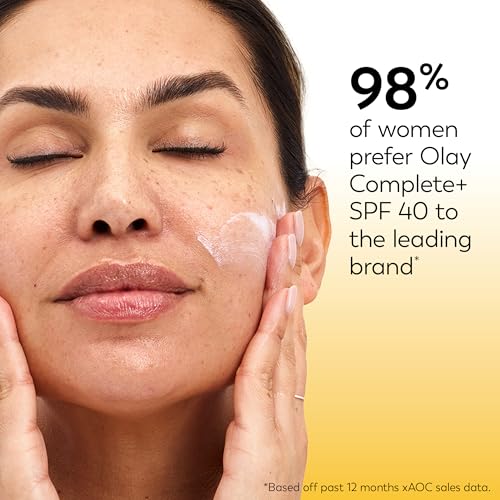 Olay Complete+ Face Moisturizer with Sunscreen SPF 40,For Sensitive Skin,Broad Spectrum Sun Protection,Fragrence-Free-No White Cast on All Tones,Nourishes Moisture Barrier-Ceramides,6 Oz,(Pack of 2) - image 9