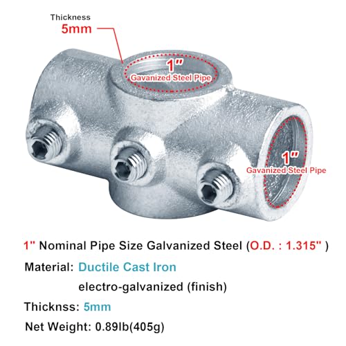 Tramo de tubo galvanizado de 1/2 15 Imagen adicional