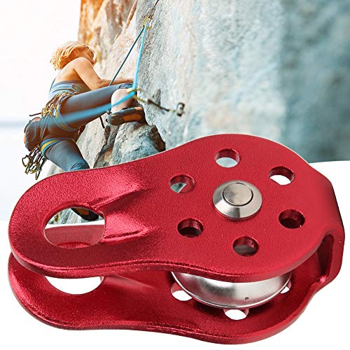 com polia de escalada de placa oscilante, polia fixa para equipamento de escalada, portátil ao ar li