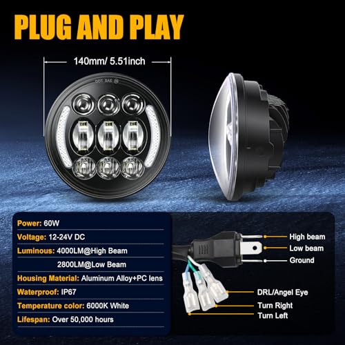 SUPAREE 5.75" LED Headlight