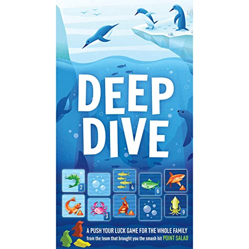 Flatout Games Deep Dive - Aeg, Flatout Games, Press Your Luck Collection Matching -Tile Game, Family Ages 10+, 15-20 Min, 1-6 Players #TOP3