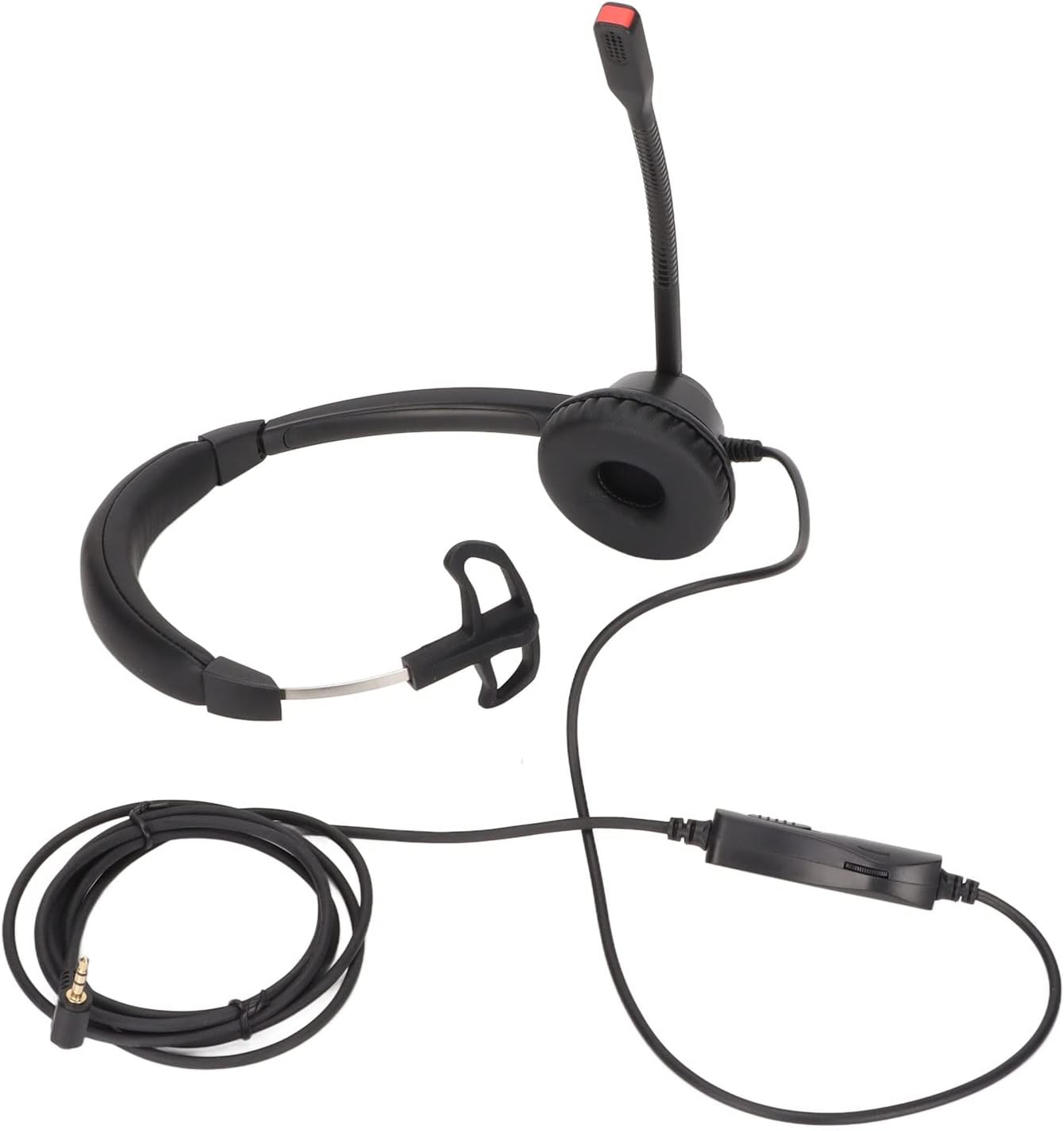 CHICIRIS Communication Headset, Silent Microphone 2.5mm Commercial Headset for Call Centers