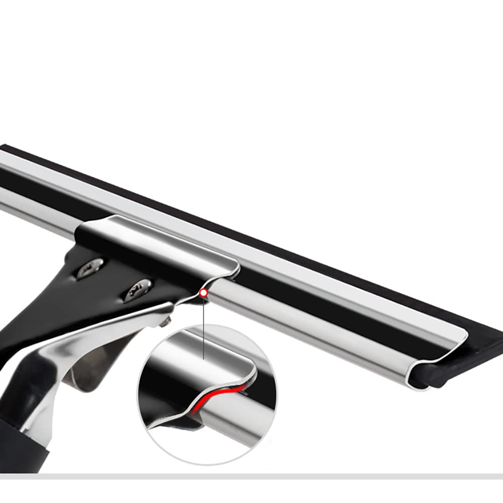 Edelstahl Glasabzieher 15 Cm – Professioneller Fensterreiniger Mit Rutschfestem Griff Für Dusche & Auto