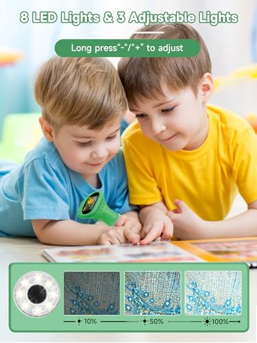 Image of Acoath Microscope for Kids, 1000X Handheld Digital Miniscope with 2.0 inch Screen, Portable Pocket Microscope Education Toys Birthday Gifts for Age 3 4 5 6 7 8 9 10 Girls Boys-Green