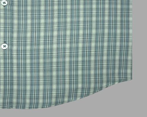 Image of GHPC Cotton Checkered Half Sleeves Regular Fit Formal Shirt for Men