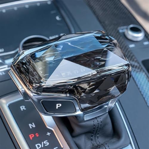 Egreat Crystal Shift Knob Cover Compatible with Audi A4/A5/S4/S5/RS4/RS5/Q5/SQ5/Q7 Models,