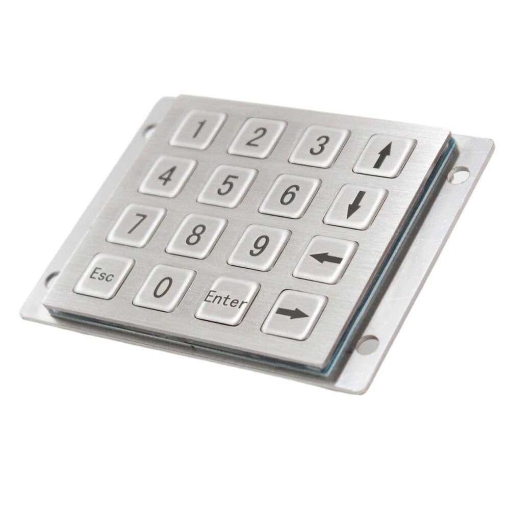 Mini tastierino numerico in metallo a 16 tasti, industriale incorporato for uso esterno