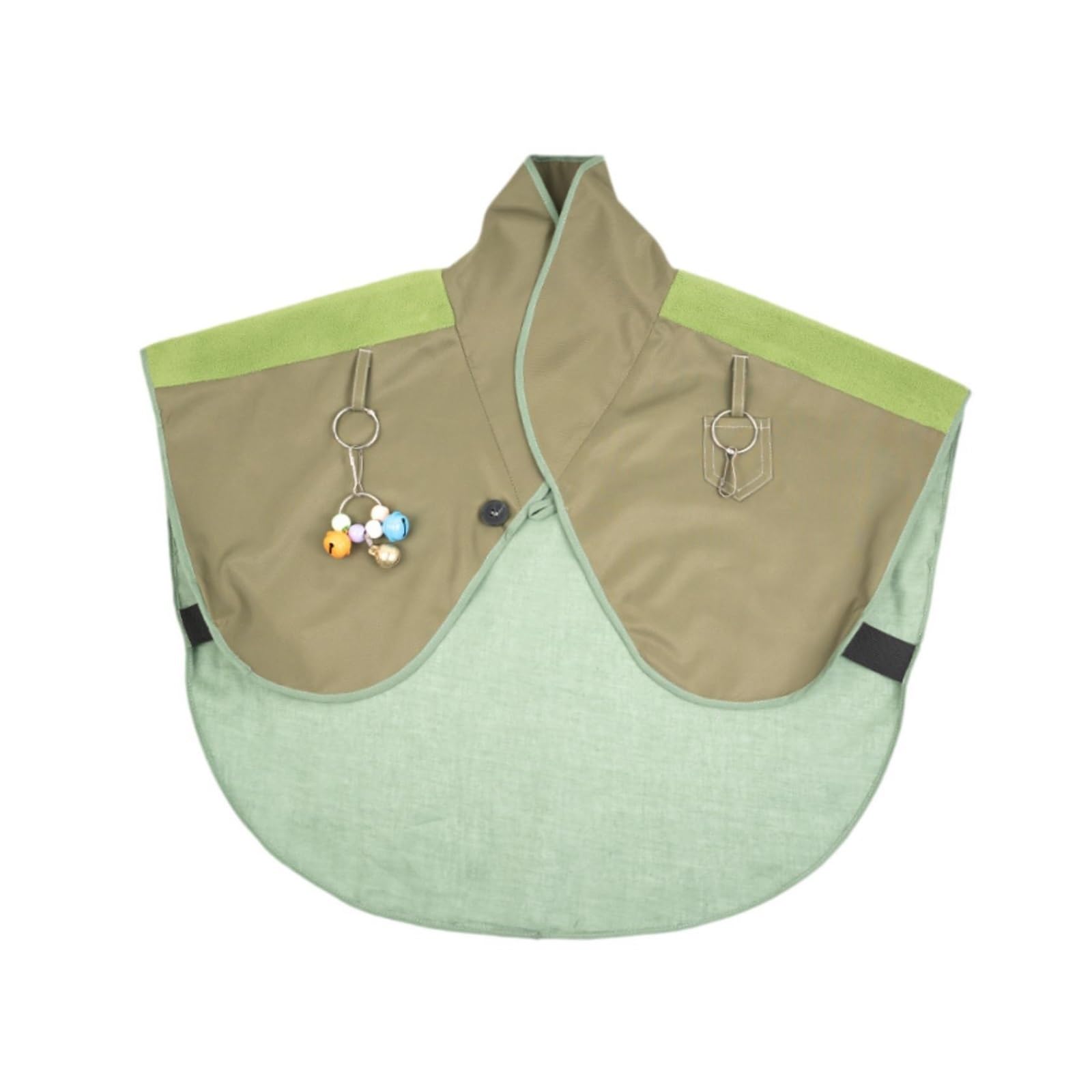 IULGFSC Parrot shoulder pads， Parrot Anti Scratch Shoulder Protector Cape For Parakeets Conures Lovebirds(Green)
