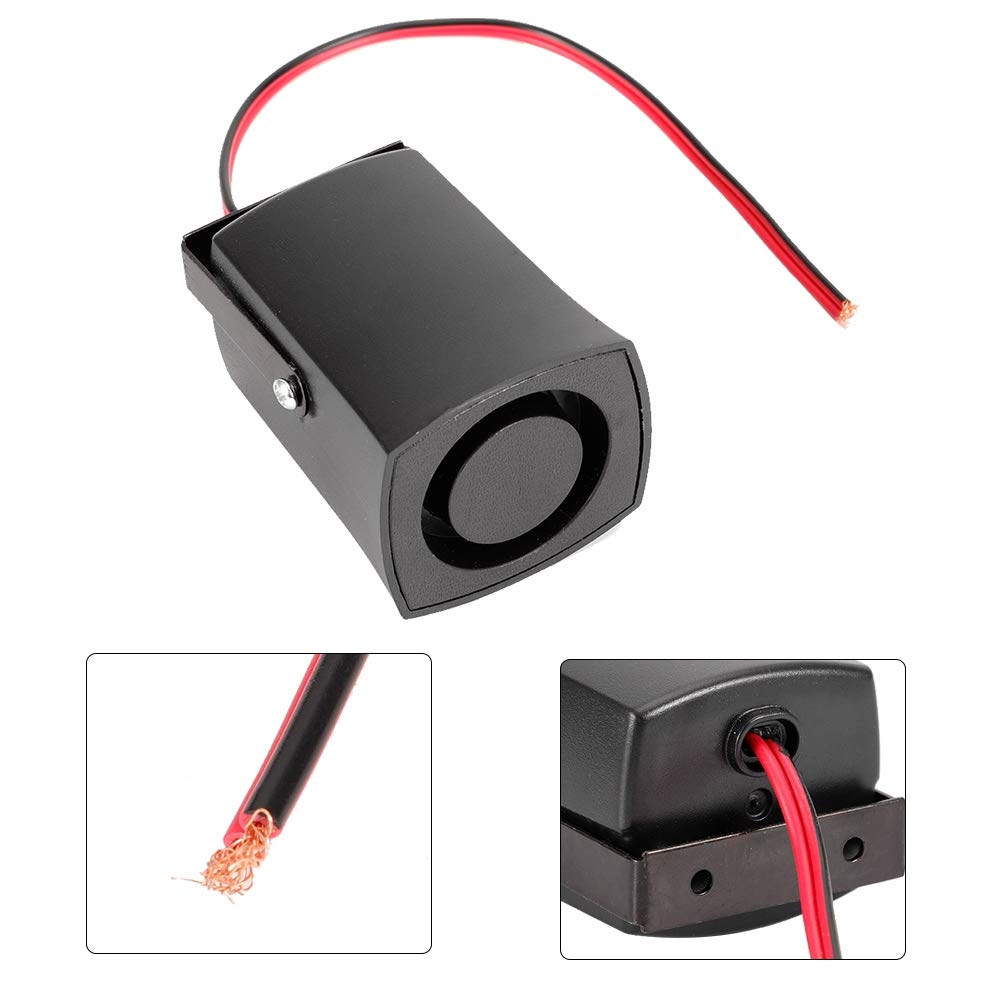 Summer Reverse, Universal 12V 115db Autoumkehralarm Back Up Horn Beeper Buzzer Black