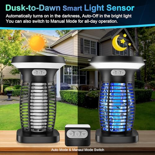 Phatroyyee SE563 Solar Bug Zapper Outdoor, 3-In-1 Mosquito Zapper Outdoor Solar Powered thumb #4