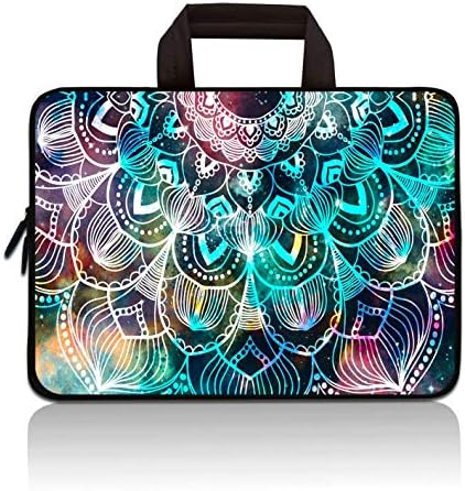 RUYIDAY 11 11.6 12 12.1 12.5 inch Laptop Carrying Bag Chromebook Case Notebook Ultrabook Bag Tablet Cover Neoprene Sleeve Fit Apple MacBook Air Samsung Acer HP DELL Lenovo Asus (Mandala Arts)