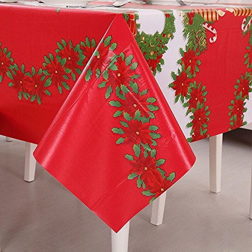 Vinylla - Tovaglia natalizia in tela cerata/PVC