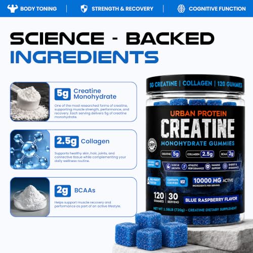 Urban Protein Creatine Monohydrate Gummies