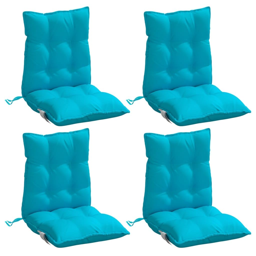 vidaXL Coussin d'extérieur 4 pc Turquoise
