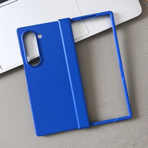 Coque Galaxy Z Fold 5 antichoc bleu Klein avec protection charnière rigide PC cover