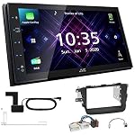 EHO – JVC KW-M565DBT 2-DIN Autoradio mit DAB Antenne passend für K