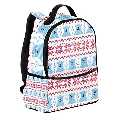 Mochila ligera unisex con diseño abstracto de copos de nieve para portátil 3