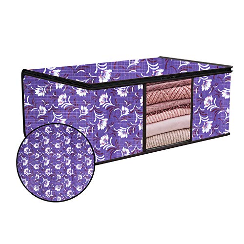 JM Homefurnishings Heavy Duty Waterproof and Dust-Proof Big Size Blanket/Clothes Cover Under Bed Storage Box Single Unit