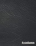 4-Column: Simple 4-Column Notebook | Perfect Binding | Durable Softcover | Lined With 4-Column...