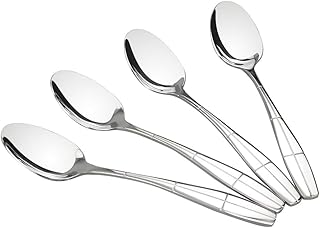 Ikando in Acciaio Inox, Cucchiai Cucchiaini Cucchiaio Cucchiaino da Tavola, 12 Pezzi