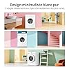 COMFEE' Machine à laver 8 kg, avec programme poils d’animaux & fonction vapeur, 15 programmes, classe d’efficacité énergétique A-10%, silencieuse & économe en énergie, CF08EWP05W, Blanc #3