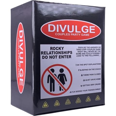 Divulge Black Owned Couples Party Drinking Card Game - Play This For Couple Games For Date Night - Couples Games Date Night Wont Be The Same - Stop Looking For Date Night Games For Couples This Is It Cover