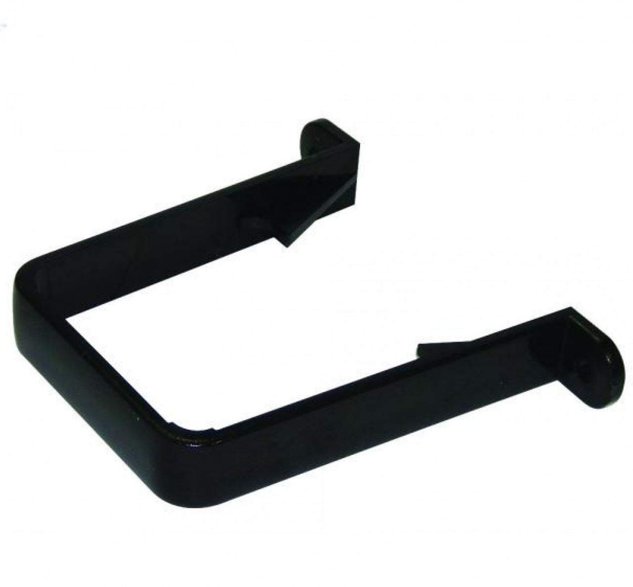FLOPLAST 65mm Square Down Pipe Clip - Brown - Bag of 2